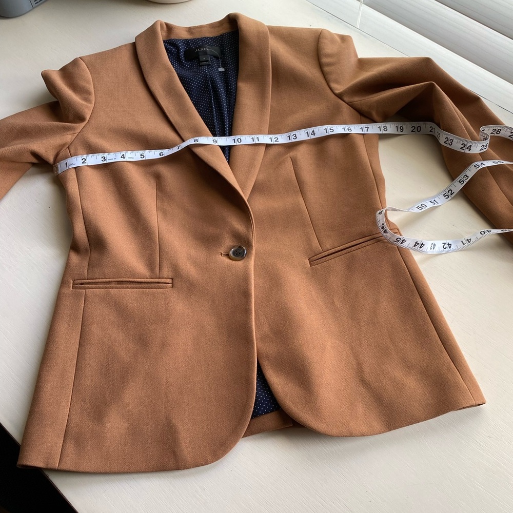 J.Crew Blazer Jacket Brown Size 2 - Picture 5 of 12